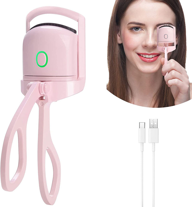 Rechargeable Heated Eyelash Curler – Long-Lasting Lift, Portable & Safe Electric Lash Comb