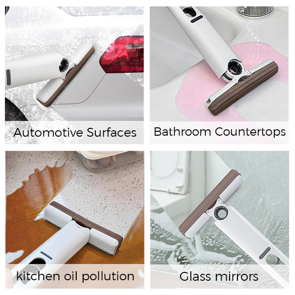 Mini Self-Squeeze Mop – Portable, Hand-Free, Strong Absorbent Mop for Quick Cleaning